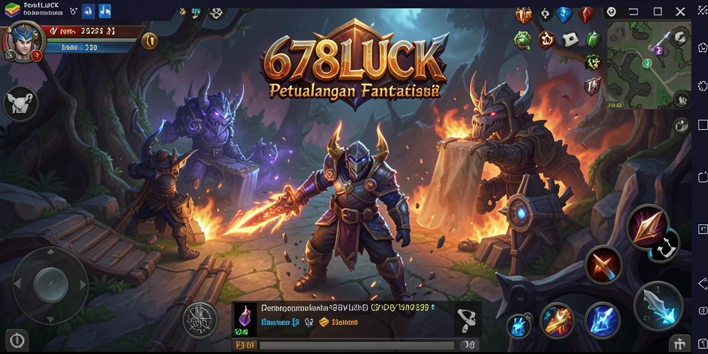 Tangkapan layar utama menampilkan petualangan epik di dunia RPG.