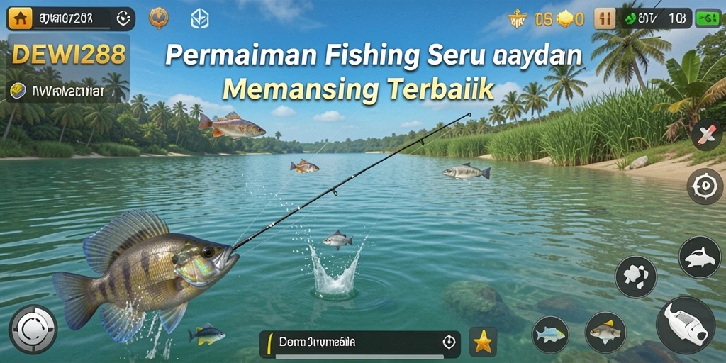 Tampilan menarik dari gameplay DEWI288 yang menampilkan keseruan memancing.