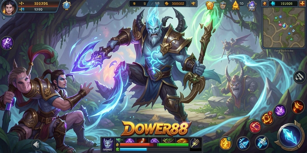 Screenshot gameplay DOWER88 dengan aksi seru dan visual menawan.