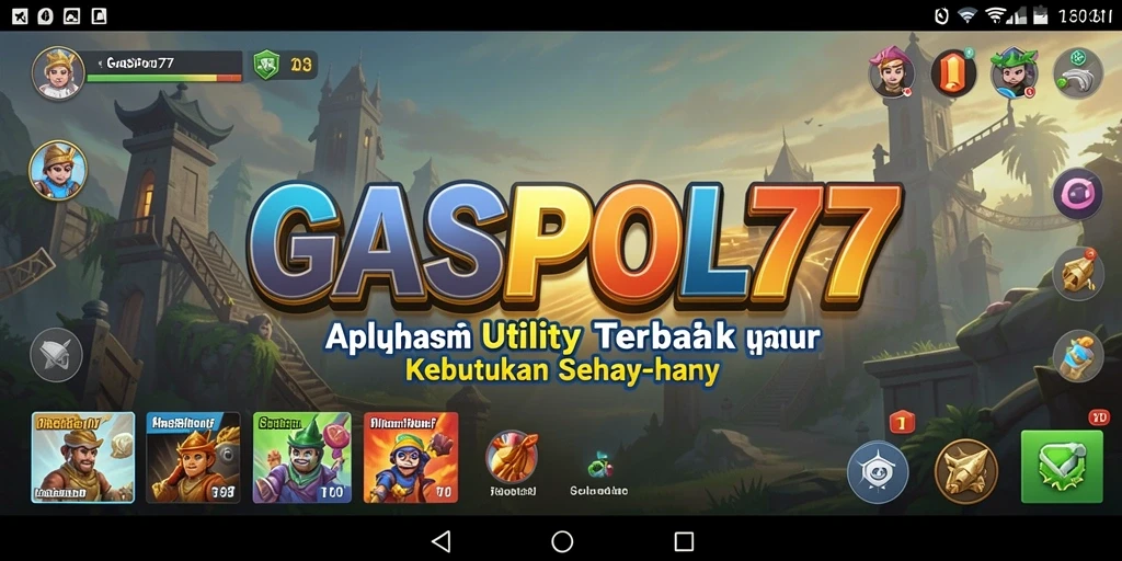 Tampilan antarmuka GASPOL77 yang sederhana dan efektif.