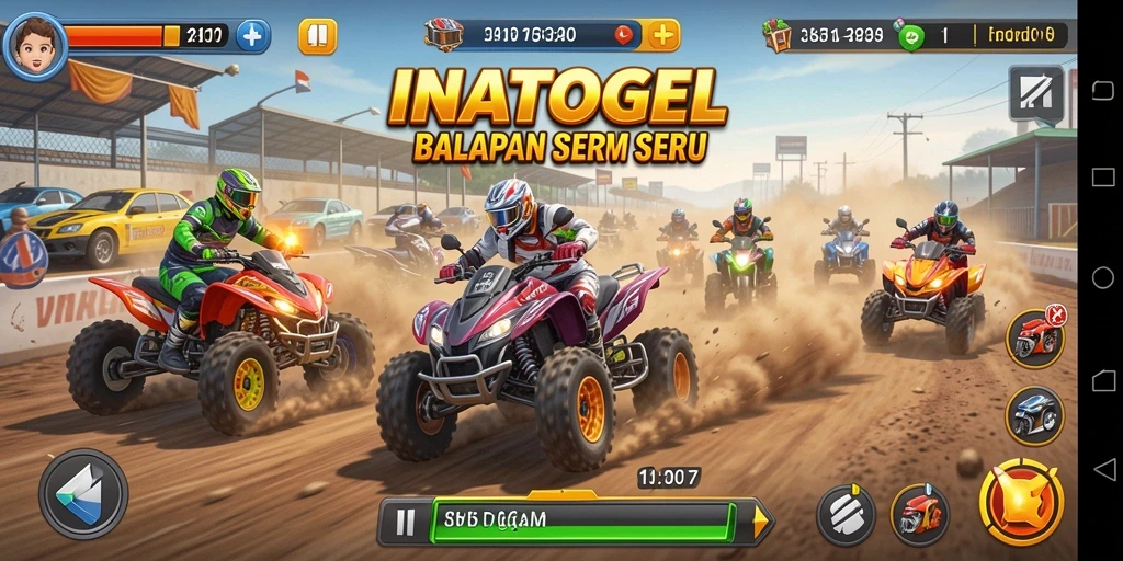 Tampilan menakjubkan dari gameplay INATOGEL yang memukau.