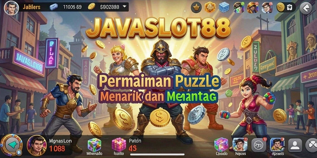 Tampilan gameplay JAVASLOT88 yang memukau dan penuh teka-teki.