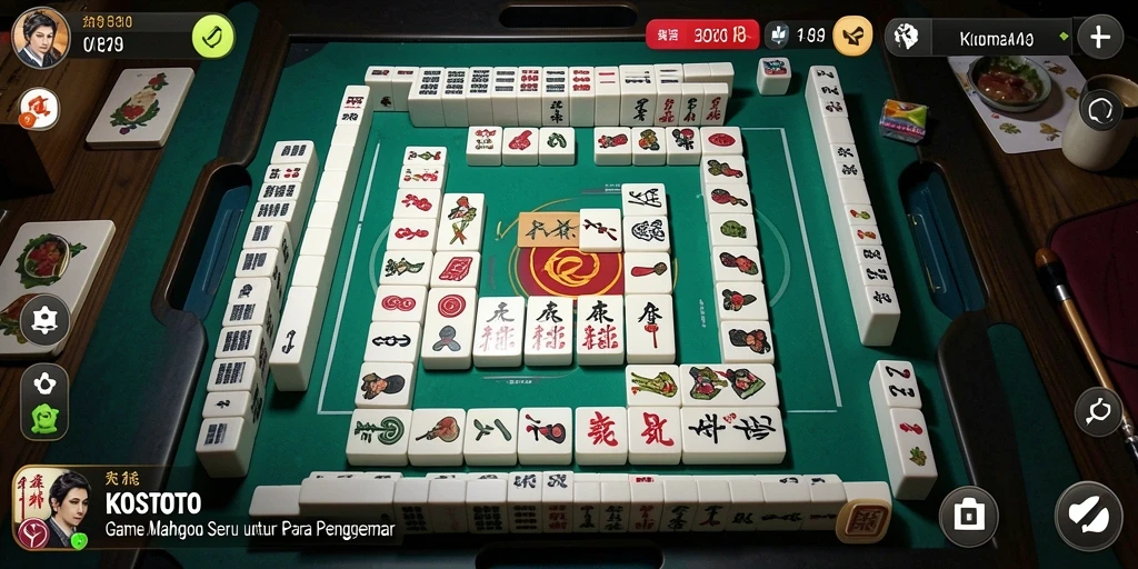 Tampilan gameplay Mahjong yang menarik di KOSTOTO.