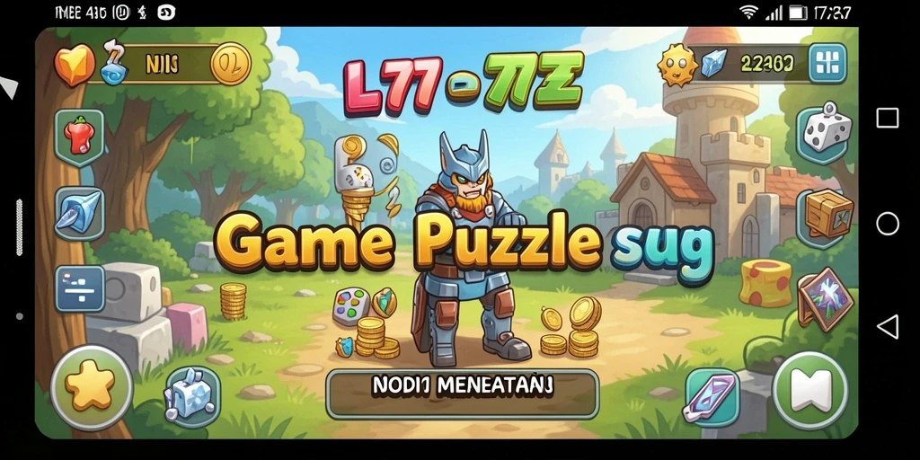Screenshot gameplay L777 yang menampilkan tantangan Puzzle.
