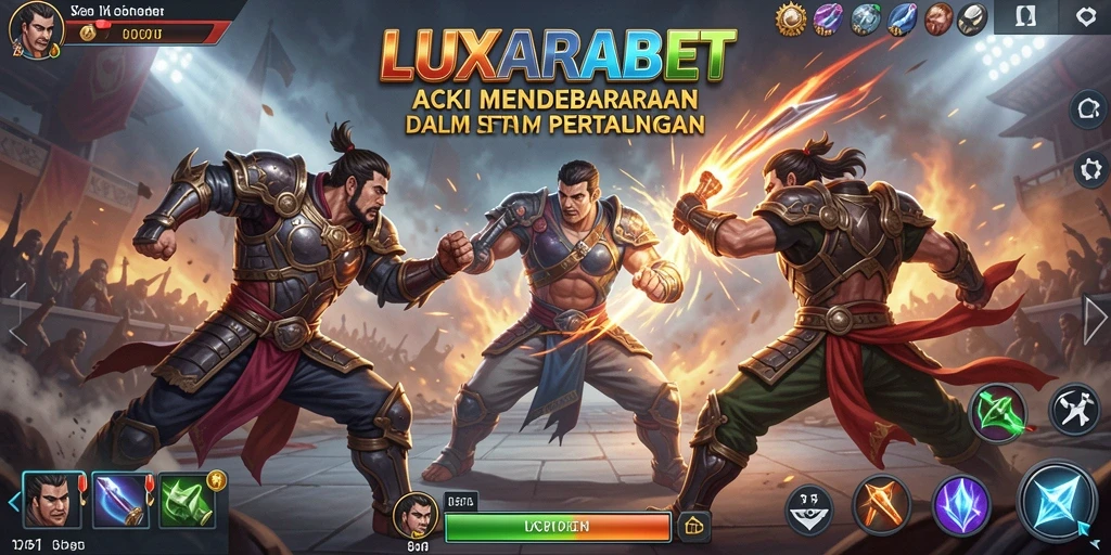 Tampilan mendebarkan dari gameplay LUXARABET yang penuh aksi.
