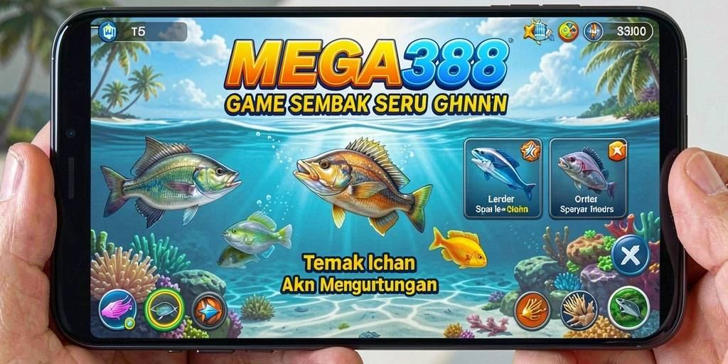 Tangkapan layar gameplay MEGA388 yang penuh aksi Tembak Ikan.