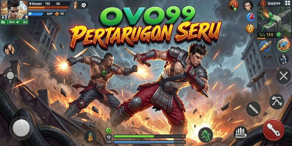 Tampilan menarik dari gameplay OVO99 yang penuh aksi.