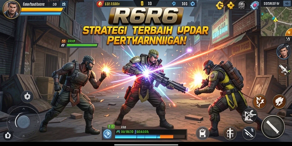 Tampilan gameplay R6R6 dengan strategi mendalam.