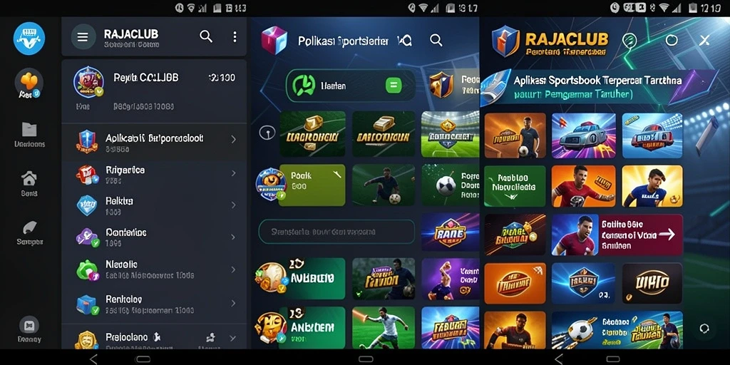 Tampilan gameplay taruhan olahraga di RAJACLUB yang interaktif.