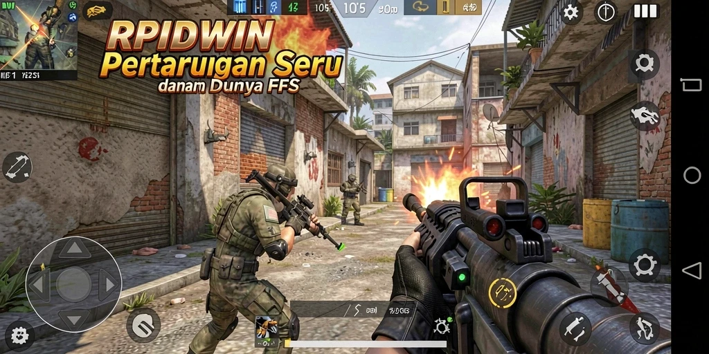 Screenshot gameplay RPIDWIN menampilkan aksi seru dan grafis menawan.