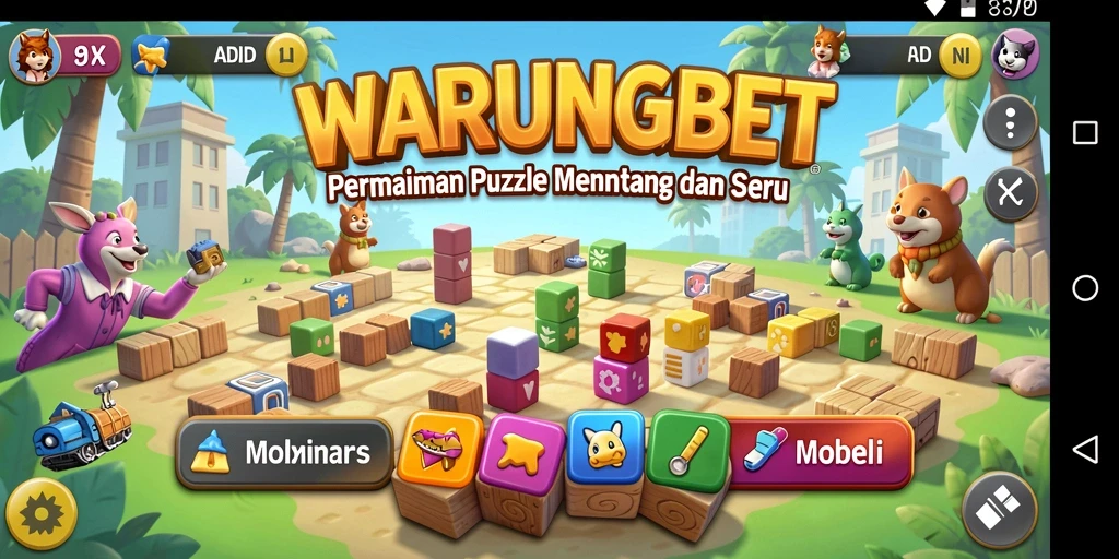 Tangkapan layar gameplay <strong>WARUNGBET</strong> yang menunjukkan tantangan teka-teki.