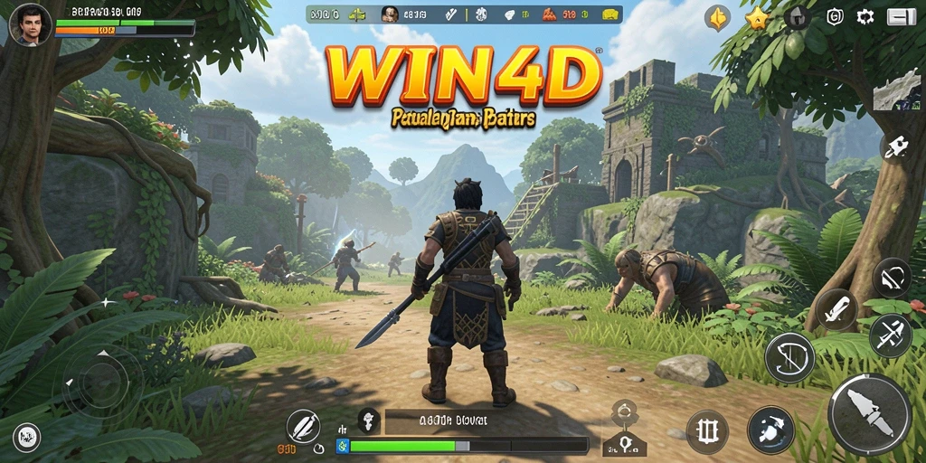 Tangkapan layar gameplay Open World yang mendebarkan dari WIN4D.