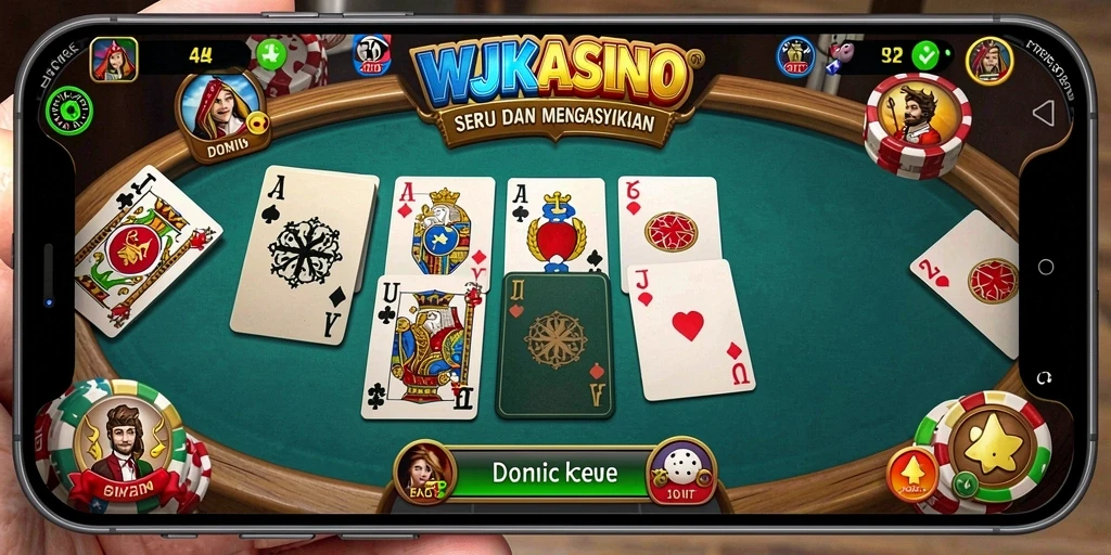 Tangkapan layar gameplay Domino yang seru di WJKASINO.