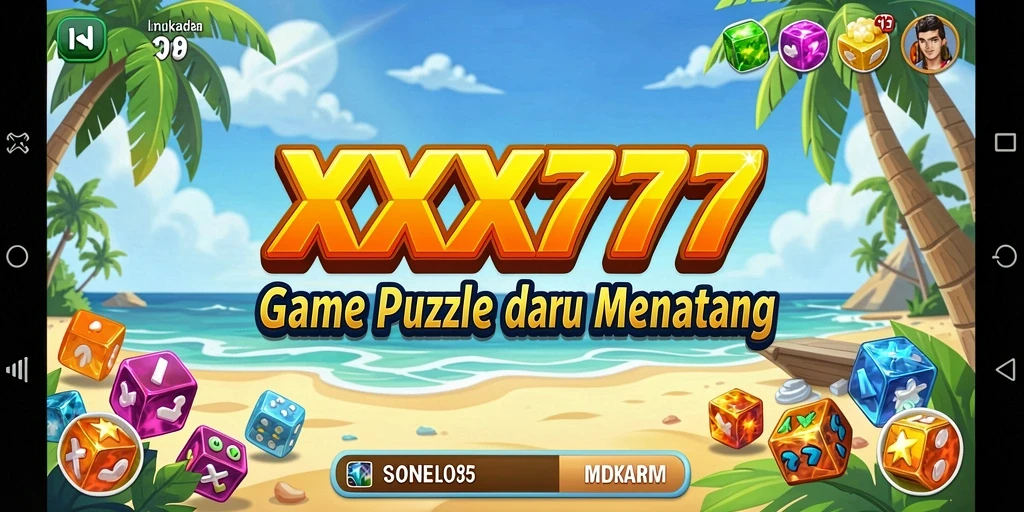 Tangkapan layar dari gameplay XXX777 dengan berbagai puzzle yang menyenangkan.
